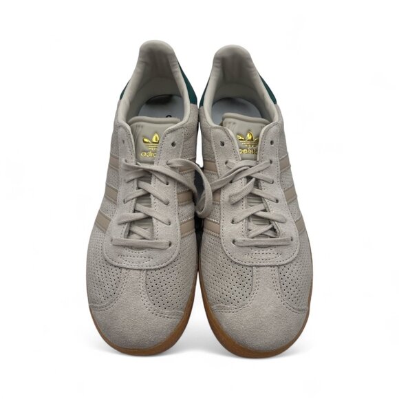 Adidas Gazelle Men’s Sneakers In Aluminium/wonder Beige/collegiate Green SZ 7 - Picture 3 of 7
